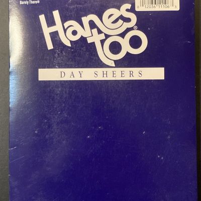 Hanes Too Day Sheers Pantyhose Size CD Barely There Control Top Sandalfoot